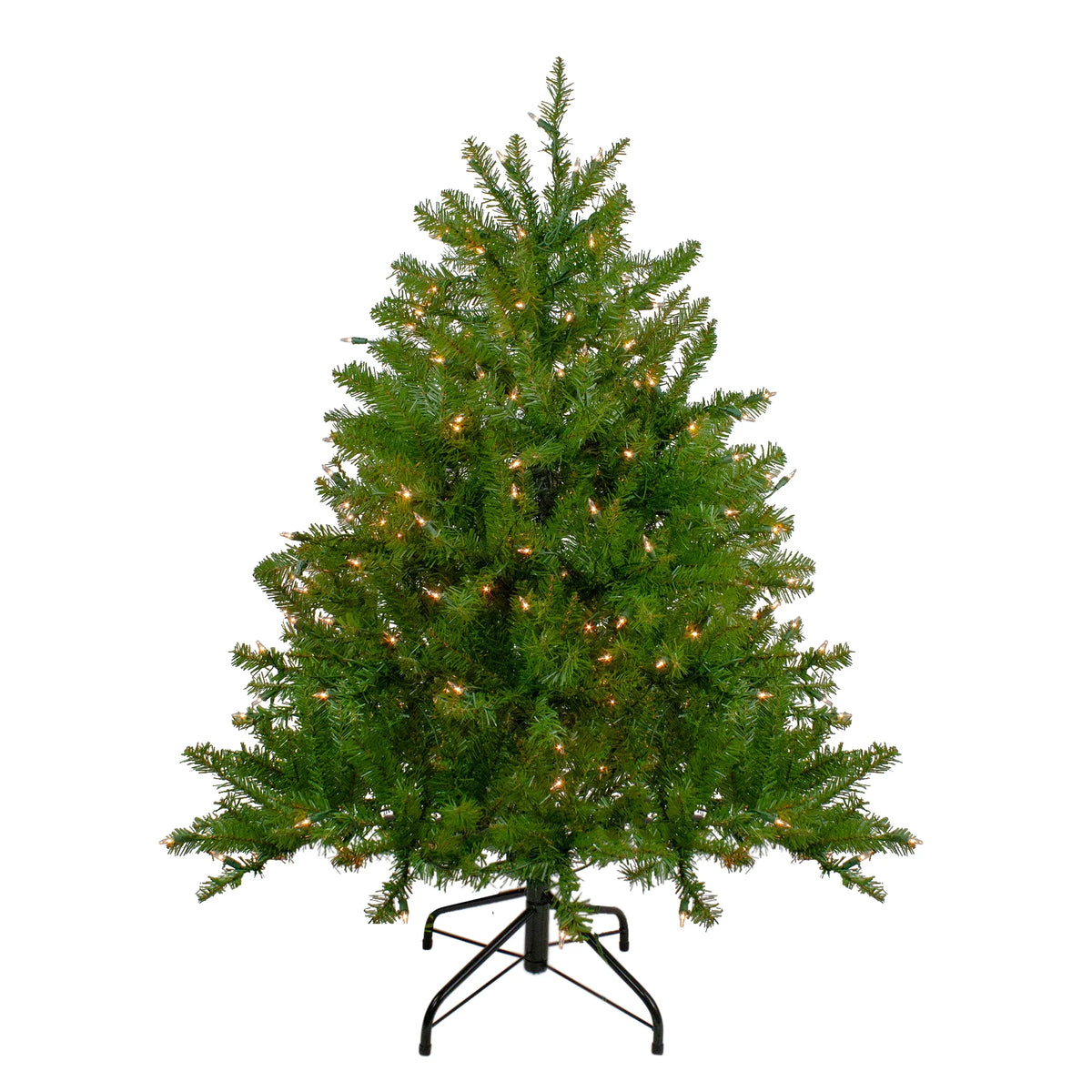 Pre-Lit Full Northern Pine Artificial Christmas Tree - 4' - Clear Lights