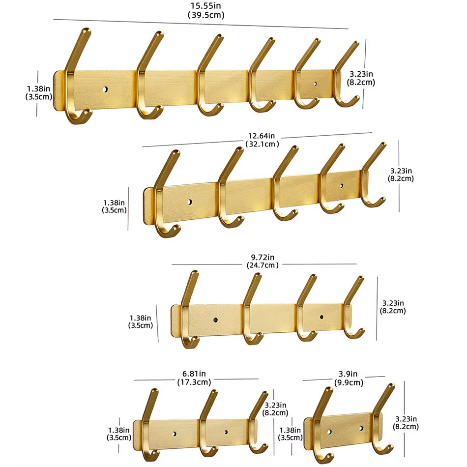 LuxeHook™ Rose Gold Wall Hooks – Sleek Storage, Effortless Style