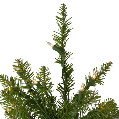 Pre-Lit Full Northern Pine Artificial Christmas Tree - 4' - Clear Lights