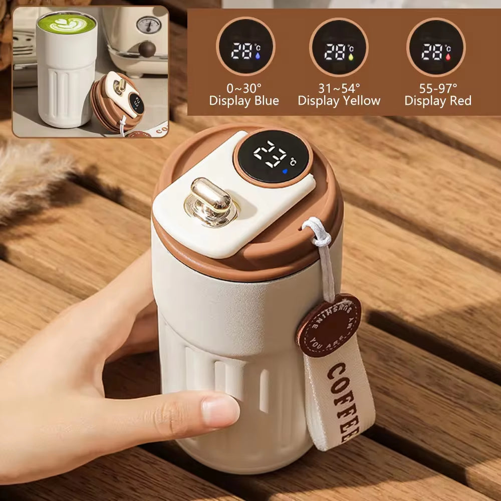 Smart Thermos Vacuum Flask with LED Display