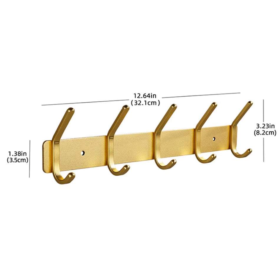 LuxeHook™ Rose Gold Wall Hooks – Sleek Storage, Effortless Style
