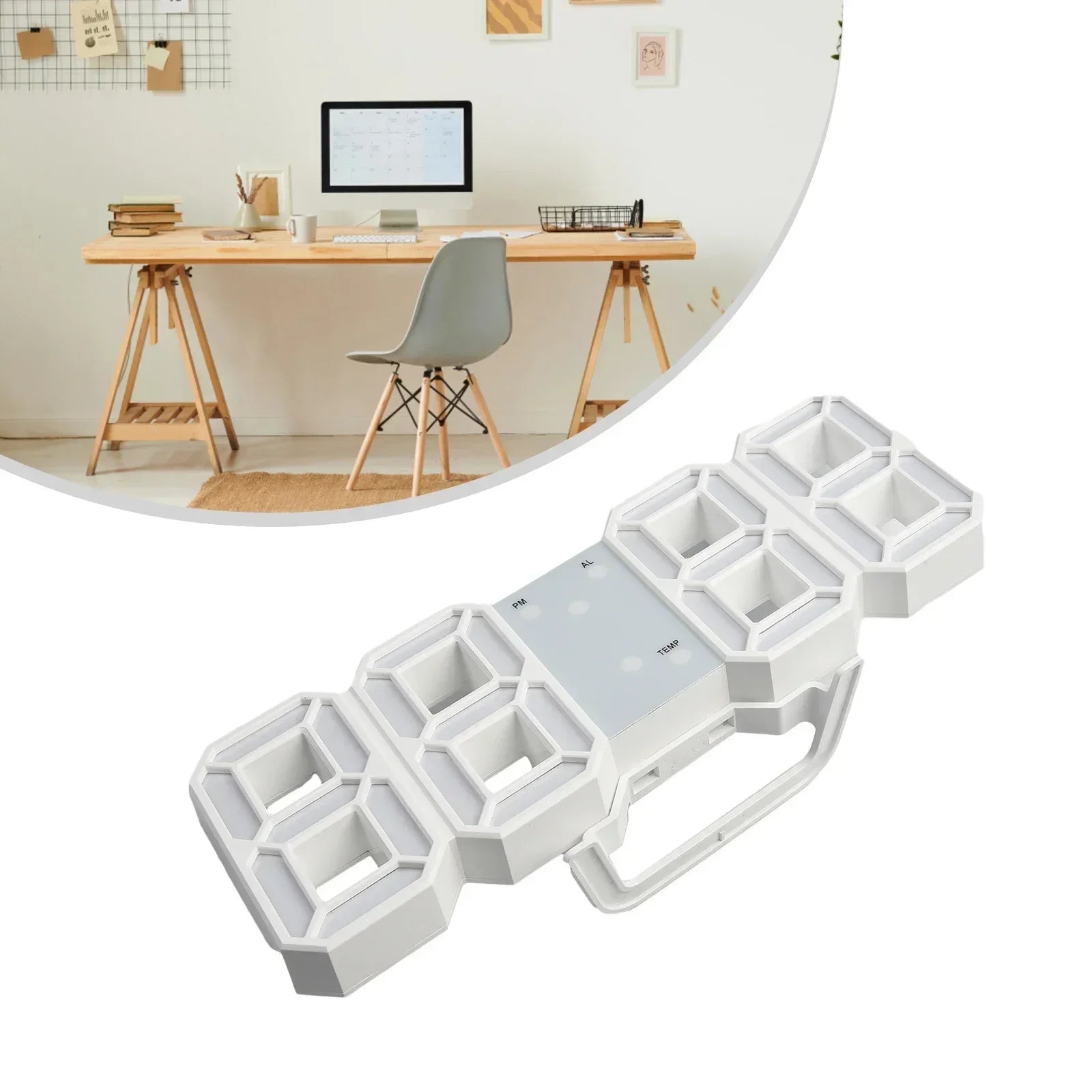 GlowDigit™ 3D LED Wall Clock – Modern Time, Bold Style